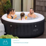 Lay-Z-Spa Miami Hot Tub, 120 AirJet Massage System Inflatable Spa with Freeze Shield Technology, 2-4 Person